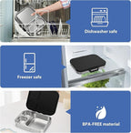 Stainless Steel Bento Lunch Box for Kids | 3-Compartment Lunch Box Container Kids | 100% Leakproof, Eco-Friendly, Perfect Portion Control for Kids&Adult Healthy Meals (Black)