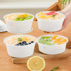 Deli Food Containers with Lids 8 oz-20 Pack Meal Prep Containers Food Storage Containers with Lids Stackable, Leakproof, BPA Free, Microwave Dishwasher Freezer Safe for Takeout Meal