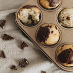 Cupcake Pan Nonstick 2 Pack (Gold, Standard 12 cup)