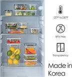 Airtight Food Storage Container With Lid (45.6oz) BPA-Free | Meal Prep | Microwave, Freezer and Dishwasher Safe | Leak-Proof | Kitchen Fridge Organizer Boxes | lids airtight sealing