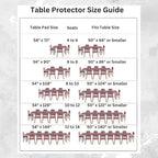 Quality Table Pad Protector, Superior Protection from Spills, Scratches & Heat - Reusable Vinyl Table Cloth with Cushion Flannel Backing (120" L x 54" W)