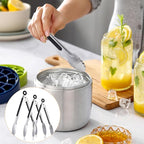 12 Pcs Stainless Steel Serving Tongs for Cooking, 7" 9" 12" Heavy Duty Metal Lockable Kitchen Salad Tongs Small Grill Tong for Food, BBQ, Toaster, Non-slip Grip