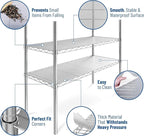 Shelf Liners for Wire Shelf System: Set of 5 in Clear: 12 x 22 inch: Plastic Wire Shelving Shelf Mats
