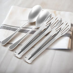 12PCS Stainless Steel Serving Utensils Sets,8 Large Serving Spoons,4 Serving Tongs,Silver Serving Utensills Sets for Buffet Catering Banquet Party (Silver)