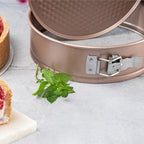 HAPPIELS Non Toxic Nonstick 9 inch Springform Pan | 9'' Cheesecake Mold | Leakproof Spring-form Round Cake Pans | Nontoxic Non Stick Spring Form Pan for Baking | Spring-Form Pans Leak Proof