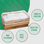 1000 Count Bulk Cutlery (Tea Spoons, White)