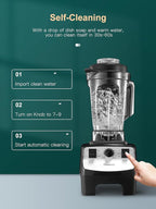 Reemix Counter Blender Smoothie Maker, 1450W Professional High Speed Blenders for Kitchen, 10 Speed Control, 68 oz BPA-Free Tritan Container, 8 Titanium Stainless Steel Blade for Ice/Soup/Nuts
