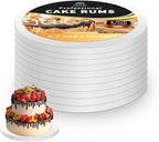10pcs Cake Boards Drums 9 Inch Round Sturdy Corrugated Cardboard Base,1/2 Thick Drums Cake Base Sturdy Multiple Layers of Cardboard for Heavy or Multi Layer Cakes Base para Pastel (9inch/10pcs)