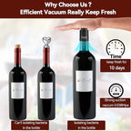1 PACK Wine Bottle Stoppers,Real Vacuum Champagne Stoppers,Reusable Wine Preserver,Wine Corks Keep Fresh,Best Gifts for Wine Lovers for Christmas Gifts