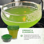 Snowy River Green, Cocktail & Margarita Sugar Rimmer - Vibrant Color Glass Rimming Sugar with Medium Crystal Texture - 8oz