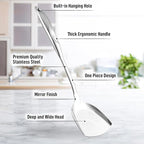 Zulay Kitchen Stainless Steel Wok Spatula - 14.8” Heat-Resistant Metal Turner for Stir-Fry, Sauté & Grilling - Durable, Rust-Proof & Dishwasher Safe Kitchen Utensil for Everyday Use