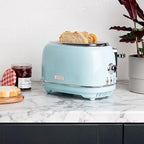 Haden Heritage 1.7 Liter Stainless Steel Electric Tea Kettle with Heritage 2 Slice Wide Slot Stainless Steel Bread Toaster, Turquoise
