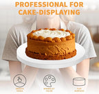 10Pcs Cake Drums 8 Inch, Cake Boards 8In,White Cake Drums Round 8 Inches Cake Boards with 1/2-Inch Thick Smooth Edges for Multi Tiered Birthday Wedding Party Cakes Drum Board (8inch/10pcs)
