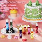 Oil Based Food Coloring for Chocolate, 8 Food Coloring Set for Valentine's Day Cake Decorating - Nomeca Food Grade Edible Food Dye for Baking,Candy Melts Cookies Fondant - .35 Fl. Oz Bottles