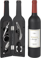 Let's Make Memories Personalized 5-Piece Wine Tool Set - Wine Bottle Opener - Bar Accessory