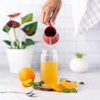 Juice Bottles - 4 Pack Wide Mouth Glass Bottles with Lids - for Juicing, Smoothies, Infused Water, Beverage Storage - 10oz, BPA Free, Stainless Steel Lids, Leakproof, Reusable, Borosilicate
