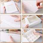 VGOODALL 6PCS White Cupcake Containers, 12 Count with Window Boxes Holding 72 Pastry Box for Birthday Holiday Party Bakery Supplies