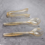Supernal 72 pcs Plastic Serving Utensils, Gold Plastic Silverware, 24 Serving Spoons 10",24 Serving Forks 10",24 Tongs 6.3", Perfect for Birthday,Party,Wedding