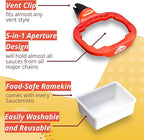 Saucemoto Dip Clip | Car sauce holder for ketchup and dipping sauces. No more dry fries or sauceless nuggets. As seen on Shark Tank (2 count pack, Pink)