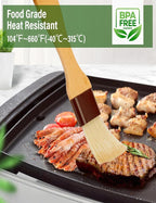 Pastry Brush,2 inch Basting Brush for Cooking and Baking,Natural Bristle Food Brush for Oil & Sauce,No Bristles off,Easy Clean,Durable Kitchen Marinade Butter Culinary Utensil (2 Pack)