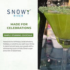 Snowy River Holly Green, Cocktail & Margarita Sugar Rimmer - Vibrant Color Glass Rimming Sugar with Medium Crystal Texture - 8oz