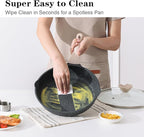 Kordisen Nonstick Frying Pan Set, 3 Piece Skillet Set, Healthy Induction Cooking Pan, Stay-Cool Handle, Compatible with All Stovetops, PFOA Free (8, 9.5, 11 Inch)