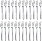 24 Pieces Dinner Forks, Forks Silverware(8 inches), Food Grade Stainless Steel Flatware Forks, Mirror Polished & Dishwasher Safe, Using for Home, Restaurant or Kitchen