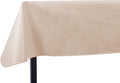 Yourtablecloth Heavy Duty Vinyl Rectangle or Square Tablecloth – 6 Gauge Heavy Duty Tablecloth – Flannel Backed – Wipeable Tablecloth with Vivid Colors & Many Sizes 60 x 120 Sand