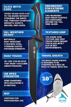 Dalstrong Slicing & Carving Fillet Knife - 10 inch - Night Shark Series-7CR17MOV High Carbon Steel-Titanium Coated-Fillet Knife for Fish & Meat Slicer - Polypropylene Handle - Sheath- NSF Certified