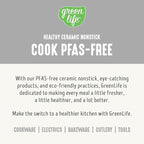 GreenLife 8QT Slow Cooker, Non-Toxic PFAS-Free Ceramic Nonstick Removable Interior Bowl, Programmable, Family Friendly, Keep Warm, Stovetop & Oven Safe, Dishwasher Safe Parts, Timer, Glass Lid, White