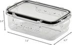 Airtight Food Storage Container With Lid (21.6oz) Leak-Proof Lunch Box | BPA-Free | Meal Prep | Microwave, Freezer and Dishwasher Safe | Kitchen Fridge Organizer Boxes | Fresher Food