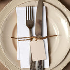 Urban Villa Cloth Napkins White Dinner Napkins Set of 12 (18X18 Inches) 100% Cotton Absorbent Washable Durable Reusable Cloth Napkins Ideal for Farmhouse Party Thanksgiving Harvest Fall Dinner Napkins