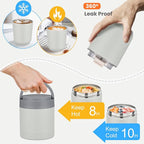Large Bento Lunch Box Set for Adults Kids Women with 10.5oz Soup Thermo,Coffee Tumblers Men Girls Boys Teenagers Leak-Proof Lunch Food Containers with Lunch Bag