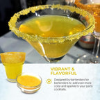 Snowy River Yellow, Cocktail & Margarita Sugar Rimmer - Vibrant Naturally Colored Sugar for Cocktail Rimming, Baking & Decorating, Medium Crystal - 80oz
