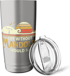 Life Without Mandolin - Bluegrass Music Mandolinist Stainless Steel Insulated Tumbler