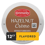 Community Coffee Hazelnut Creme Flavored 12 Count Keurig K-Cup Coffee Pods, Medium Roast, 12 Count (Pack of 1)