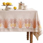 patdrea Designer Square Tablecloth,Pineapple Pattern Linen Tropical Style Tablecloths,Fall Table Cover Cloth Decor for Kitchen Dining Christmas,Tea Party,Thanksgiving,67"x67"-Pineapple B
