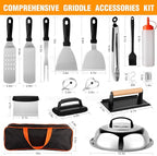 29-Piece Grill Tools Set, Heavy Duty Stainless Steel BBQ Accessories for Outdoor BBQ & Camping