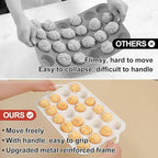 Mini Cupcake Pans, Metal Reinforced Frame Silicone Mini Muffin Pan Nonstick 24 Cups Easy to Handle for Baking Muffins, Cupcakes, Egg Bites 1 Pack