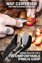 Dalstrong Tourne Peeling Paring Knife - 2.75 inch - Gladiator Series Elite - Forged German High-Carbon Steel - G10 Handle - Kitchen Knife - Sheath Included - NSF Certified