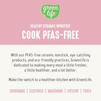 GreenLife 8QT Slow Cooker, Non-Toxic PFAS-Free Ceramic Nonstick Removable Interior Bowl, Programmable, Family Friendly, Keep Warm, Stovetop & Oven Safe, Dishwasher Safe Parts, Timer, Glass Lid, Pink