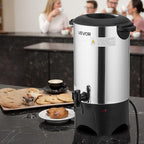 VEVOR Commercial Coffee Urn, 40 Cup 6 L Hot Beverage Dispenser with Dripless Faucet, Quick-Brewing Commercial Coffee Maker, with Stainless Steel Liner, for Catering, Business, Church & Restaurant
