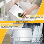 12Pcs Stainless Steel Baking Sheet Pan Set, Cookie Sheet Metal Baking Pan Oven Tray, Cooking Baking Sheet for Toaster Oven, Easy Clean, Dishwasher Safe, 9 x 7 x 1 Inch