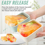 6 Packs 1 Cup Silicone Soup Freezer Molds with Lid Silicone Soup Freezer Trays Rectangle Reusable Food Preserving Tray Freezing Sauces Stews(Sage Green, Beige)