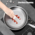 Titanium Pan, Pletefull Pure Titanium Pro Hammered Frying Pan, Multifunctional Non-stick Without Coating Cookware, Scratch-Resistant Durable Flat Pan Dishwasher-Friendly（10.23inch）