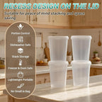 Food Storage Containers, 26 Pack 18 oz Freezer Storage Containers with Lids, Leakproof, BPA Free, Microwave & Dishwasher Safe Takeout Container - Ideal for Soup and More