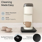 Ibyx Elegant Sliding Tray for Your Coffee Maker & Heavy Kitchen Appliances - Sturdy, Slides Easily from Under The Cabinet (Black, 7.5”W x 14.5”D)