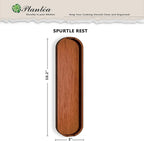 Plantea Spurtle Rest : Keep Kitchen Utensils Clean & Organized -%100 Organic Handcrafted Rest for Spurtles, Spoons & More