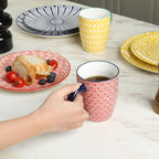 Selamica Ceramic Dinnerware Sets for 4, 16 Pieces Plates and Bowls Sets, Dishes set for 4-Chip and Scratch Resistant, Dishwasher&Microwave Safe, Assorted Colors