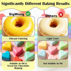 Oil Based Food Coloring for Chocolate - 16 Colors Concentrated Oil Food Dye, Food Grade Dye Set for Melting Chocolate, Candy Melts, Icing Frosting, Fondant, Christmas Cake Decorating, Baking, Cookies - 0.35 Fl.Oz/Bottles